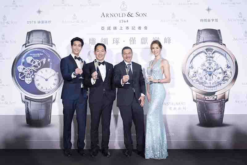 圖10.嘉賓共同舉杯向代表英倫海事冒險精神的Arnold & Son品牌在台正式啟航