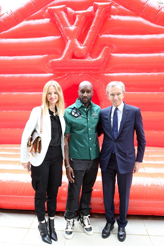 Delphine Arnault, Virgil Abloh, Bernard Arnault