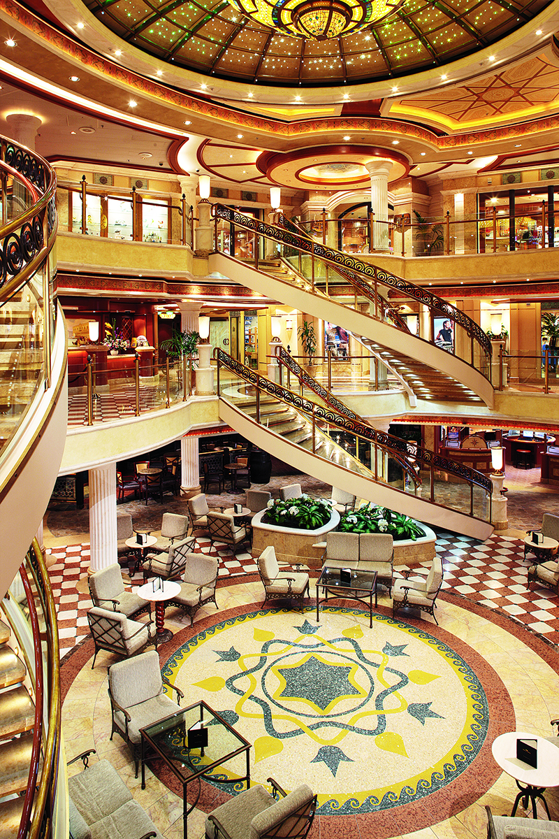 Crown Princess atrium