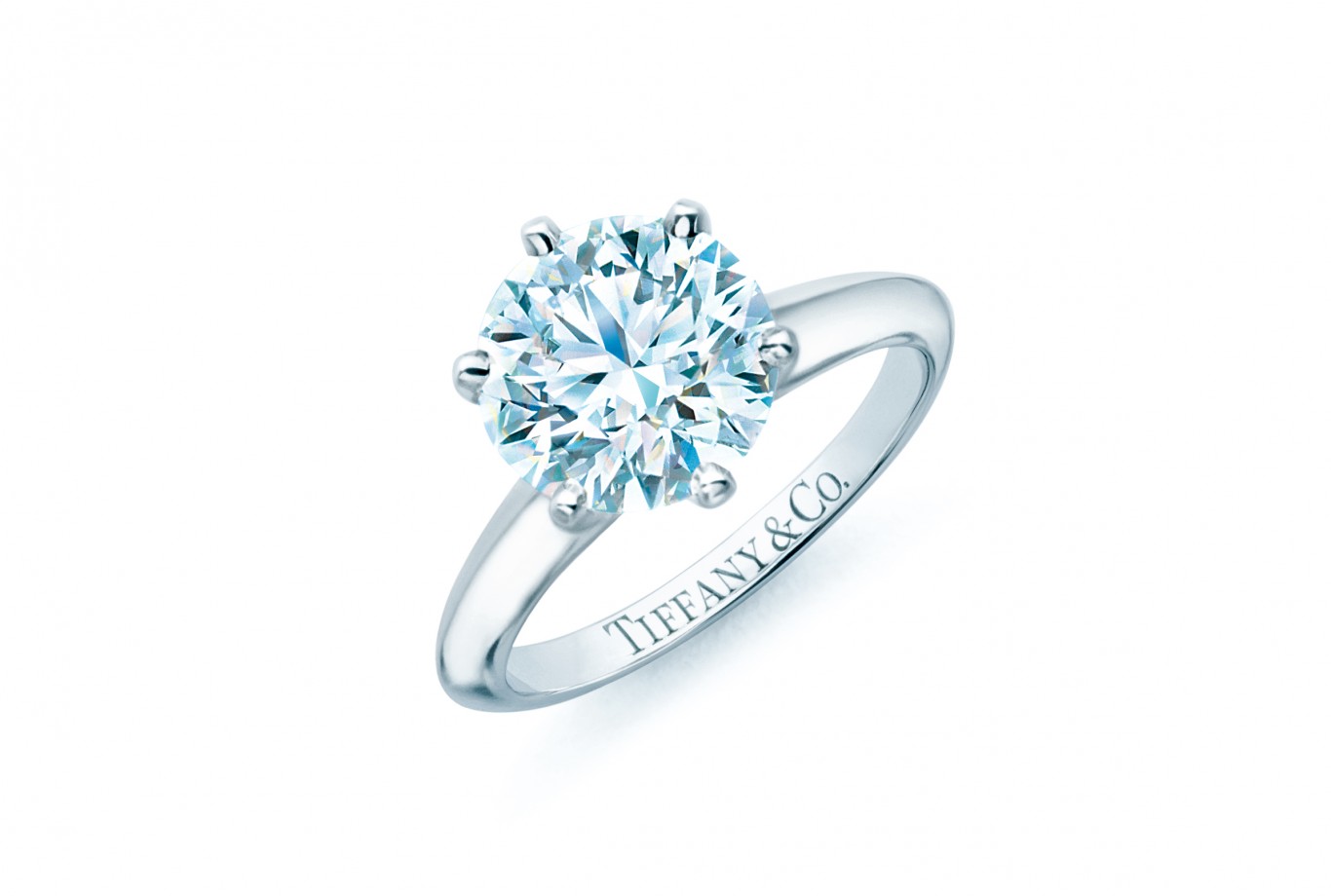 The Tiffany® Setting鉑金六爪鑲嵌鑽戒