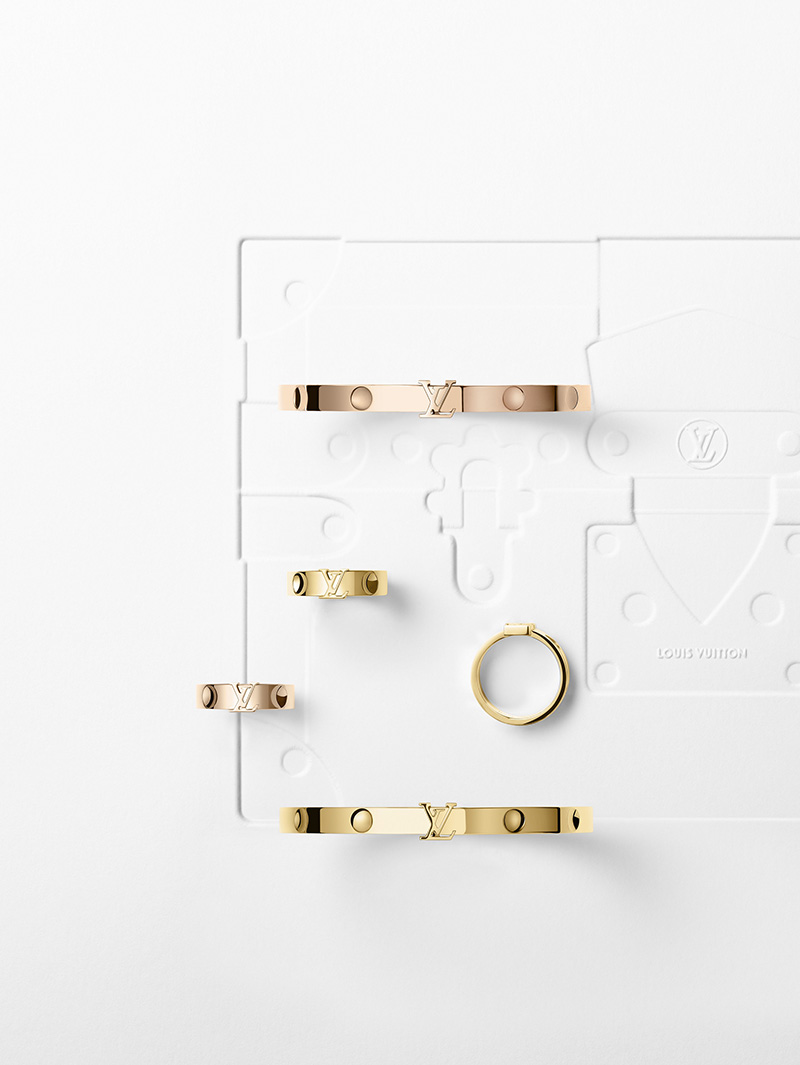 Louis Vuitton - Empreinte 黃K金與玫瑰金 手鐲與戒指