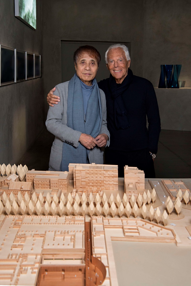 Giorgio Armani & Tadao Ando - photocredit SGP