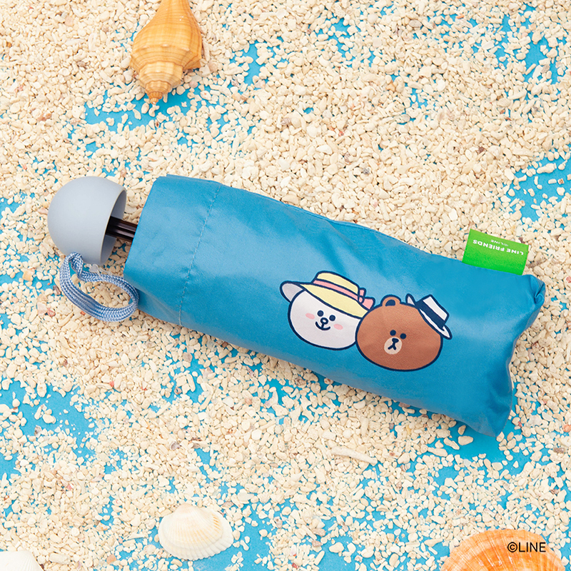 2022花火節限定 _ LINE FRIENDS BROWN&FRIENDS 晴雨兩用折疊傘 原價NT$650_1