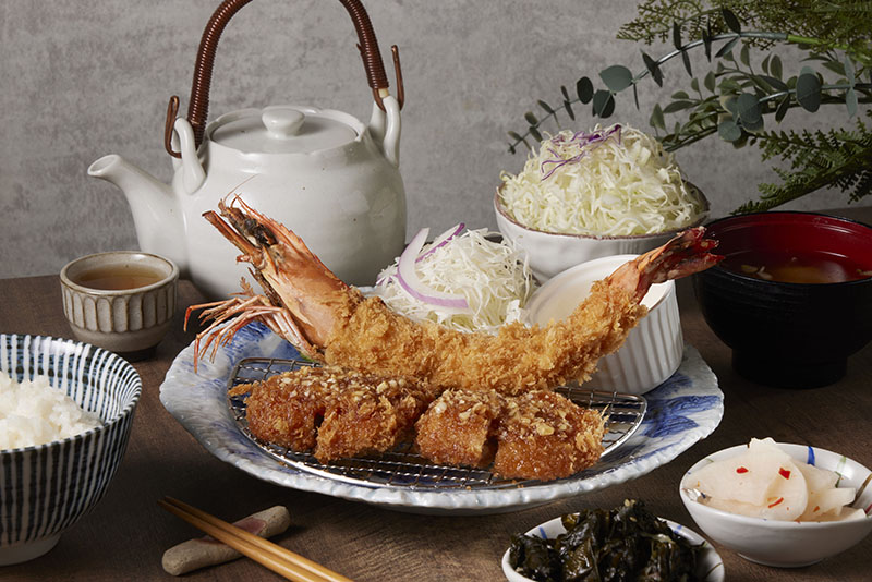韓式蜂蜜蒜味海大蝦熟成腰內豬排
